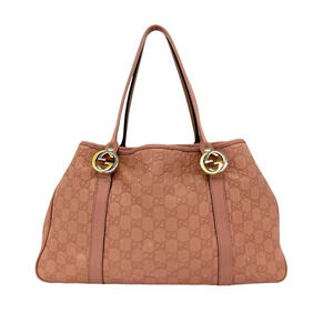 GUCCI Pink Leather Shoulder Bag